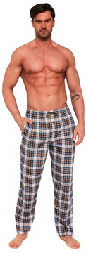 Spodnie piżamowe męskie CORNETTE 691/30 Musztardowe M