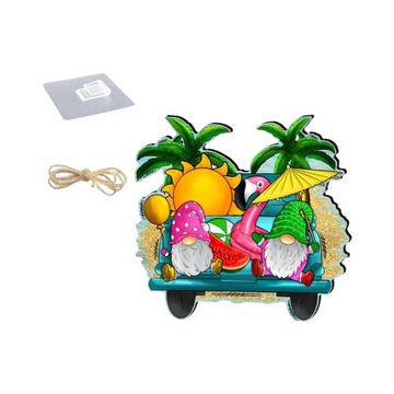 Summer Gnome Signs Wooden Hanging Sign, Small