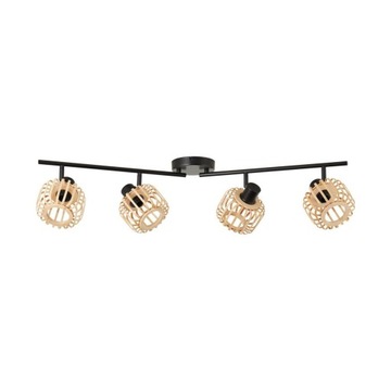Listwa reflektorowa Pecan czarno-beżowa 4 x E14