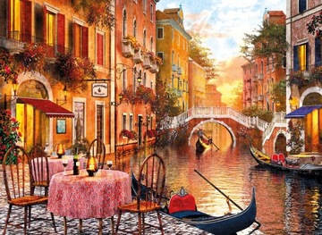 PUZZLE 1000 el VENEZIA WENECJA ZACHÓD SŁOŃCA WIDOK