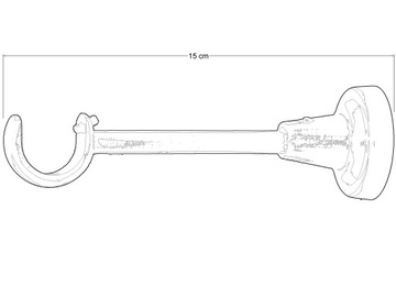 ОДИНАРНАЯ ОПОРА 25 мм Металл ЭКСКЛЮЗИВНЫЙ АНТРАЦИТОВЫЙ