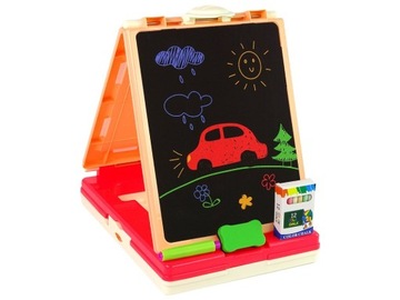 Двухсторонний игровой стол 3в1 в китайском розовом цвете