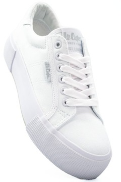 Buty Trampki damskie Lee Cooper na platformie białe tenisówki sportowe 40