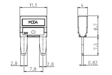 ПРЕДОХРАНИТЕЛЬ MINIVAL MINI VAL BLADE 15A MTA 10 ШТ.