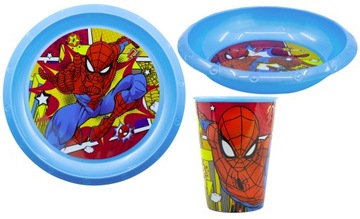 Zestaw Obiadowy Naczynia Spider-Man do Mikrofalówk