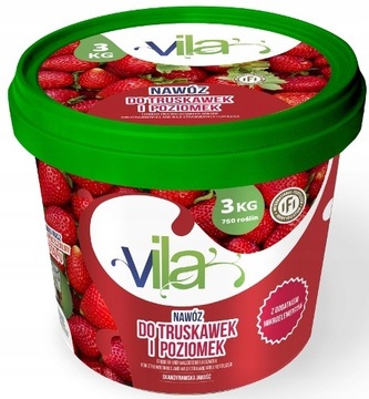 Vila nawóz granulowany odżywka do truskawek poziomek owoców wiaderko 3kg