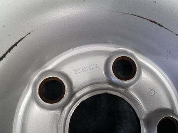 4× DISK OCELOVÝ VOLKSWAGEN OE 7H0601027D 6.5" X 16" 5X120 ET 51