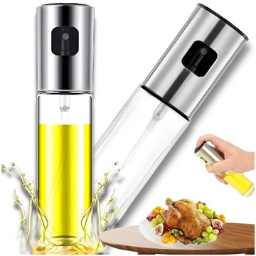 SPRYSKIWACZ DOZOWNIK SZKLANY DO OLEJU OLIWY OCTU W SPRAYU ROZPYLACZ 100 ML