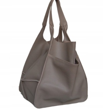 БОЛЬШАЯ КОЖАНАЯ СУМКА XXL - ПЛЕЧО - ЖЕНСКАЯ СУМКА ИЗ НАТУРАЛЬНОЙ КОЖИ