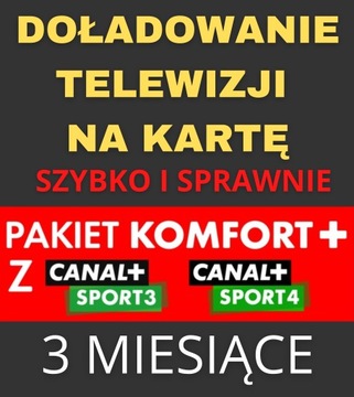 DOŁADOWANIE TNK PAKIET KOMFORT+ C+ SPORT 3 i 4 3m