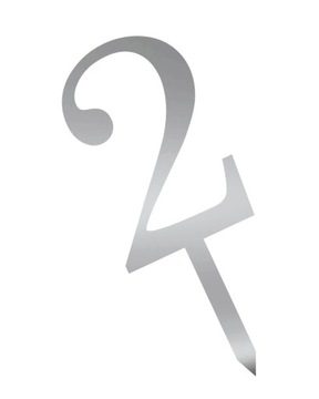 Topper CS-2-Cyfra- Srebrne