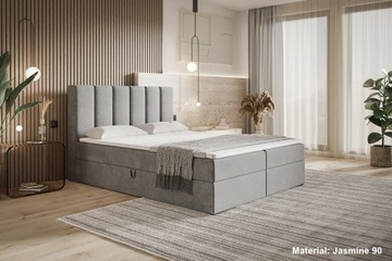 TAPICEROWANE ŁÓŻKO MAŁŻEŃSKIE 160X200 SILVO 1