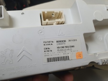 BUDÍKY PŘÍSTROJOVÁ DESKA PEUGEOT OE 9809838280