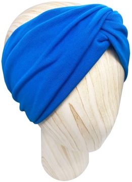 Opaska damska na głowę Turban Twist Niebieska