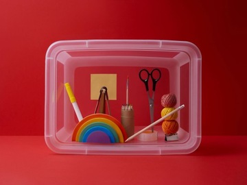 КОНТЕЙНЕР С КРЫШКОЙ-ОРГАНИЗАТОРОМ, основание 12,5 л.