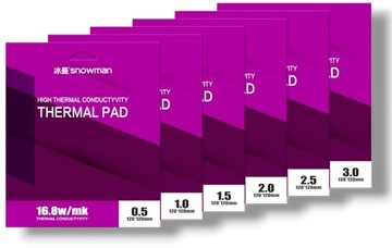 ТЕРМОПЛОДКА СНЕГОВИК ВЫСОКАЯ ТЕПЛОПРОВОДНОСТЬ 85х45 0,5мм 16,8Вт/мК ИГРОВАЯ