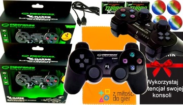 PADY GAMEPADY BEZPRZEWODOWE BLUETOOTH DO PS3 BLACK