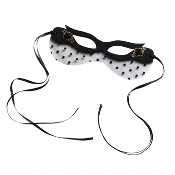 Halloweenowa półmaska Kreatywna maska z gazy