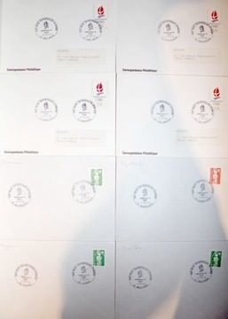 9 конвертов FDC Зимние Олимпийские игры в Альбервиле 92 (Франция)