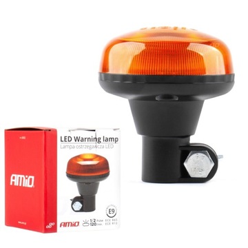 Lampa ostrzegawcza mini kogut 18 LED R65 R10 12-24V W21p AMIO-02922