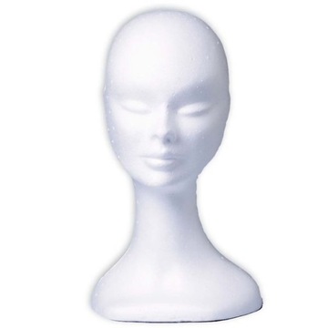 MANEKIN GŁOWA KOBIETY BIAŁA AKCESORIA