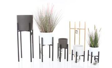 подставка для цветов черная, металлическая подставка Ascot 26x26/55