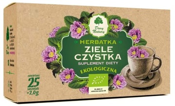 HERBATKA ZIELE CZYSTKA BIO (25 x 2 g) - DARY NATUR
