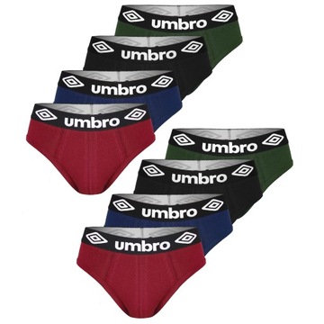 Umbro Slipy Majtki Męskie Bawełniane Zestaw 8 sztuk Rozmiar XXL