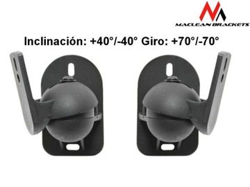 НАСТЕННЫЙ КРОНШТЕЙН ДЛЯ ГРОМКОГОВОРИТЕЛЕЙ, КОМПЛЕКТ 2 ПРЕДМЕТА ДЛЯ КОЛОННЫХ КОЛОНН MC-526