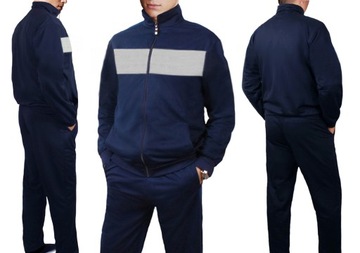 ТЕПЛЫЙ МУЖСКОЙ спортивный костюм, толстовка, воротник стойка, черный, 2382 L