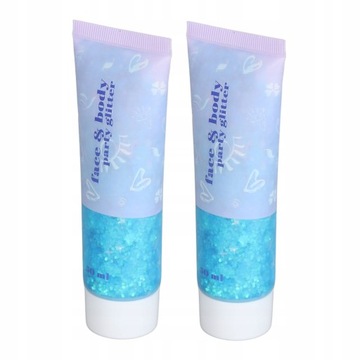 2 шт. гель для тела с блестками, универсальный модный шипучий, легко чистится