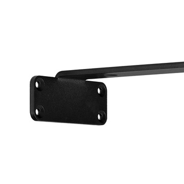 Плавающий кронштейн для полки 12,2x3,94x1,78 дюйма, матовый черный, углеродистая сталь, 6 шт.