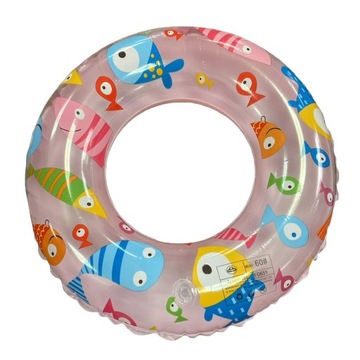 KOŁO DMUCHANE DO PŁYWANIA BASEN PLAŻA DLA DZIECI RYBKA RYBKI 60 cm MIX