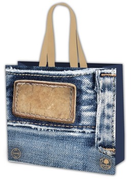 Torba ekologiczna na zakupy motyw: JEANS 5x4,90