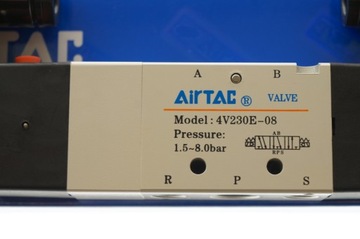 ЭЛЕКТРОМАГНИТНЫЙ КЛАПАН AIRTAC 4V230E-08 BG 5/3 -1/4- 24 В постоянного тока