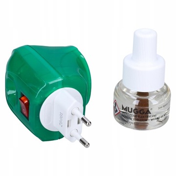 Mugga Elektro для комаров + 2 вставки 35 мл 45 ночей. Соберите