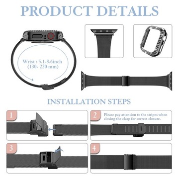 Металлический ремешок в ромбовидном корпусе для iWatch Band 38 мм