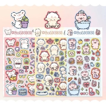 SKYSONIC BOBO 3PCS Scrapbooking Stickers Jour