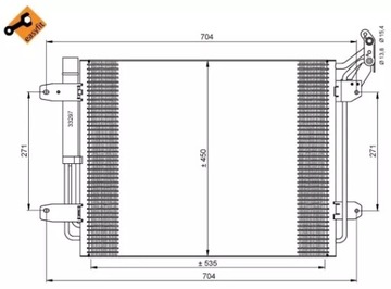 NRF CHLADIČ KLIMATIZACE VW TIGUAN 5N