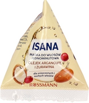 ISANA MASKA DO WŁOSÓW JEDNOMINUTOWA ARGAN OIL OLEJEK ARGANOWY I ŻURAWINA