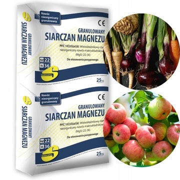 SIARCZAN MAGNEZU 25kg GRANULOWANY nawóz magnezowy