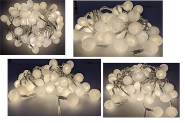 ГИРЛАНДИЯ, БОЛЬШИЕ Уличные СВЕТОДИОДНЫЕ ЛАМПЫ, 50 шт, ЛИНИЯ 15 м