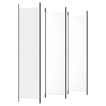 Ширма 6-панельная, белая, 300х220 см, ткань