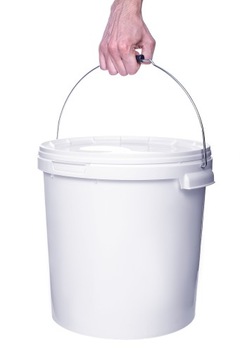 Ведро пластиковое 20 литров белое для ЕДЫ!