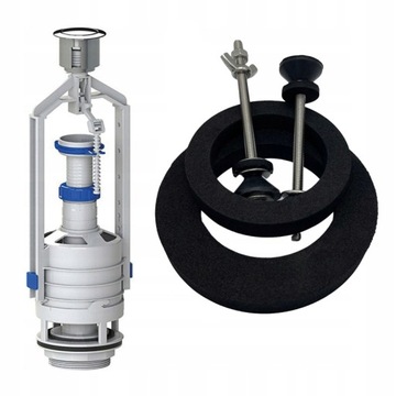 Zawór Spustowy Spłuczki + zestaw naprawczy UNIWERSALNY do WC cersanit koło