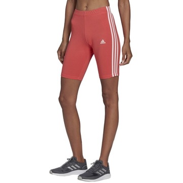 L Spodenki damskie adidas Tight 3-Stripes Bike Shorts koralowe HF1862 L