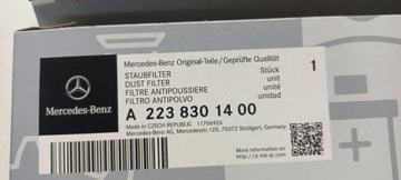 ОРГ ПЫЛЬЦЕВЫЙ ФИЛЬТР MERCEDES-BENZ A2238301400