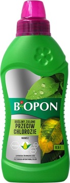 NAWÓZ DO ROŚLIN ZIELONYCH PRZECIW CHLOROZIE WIELOSKŁADNIKOWY ODŻYWKA 0,5L