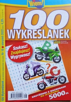 Krzyżówki Wiem! 100 WYKREŚLANEK 16/2022