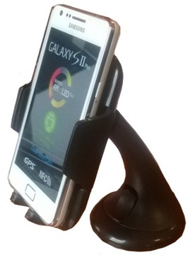 Uchwyt samochodowy do szyby CH-100 czarny